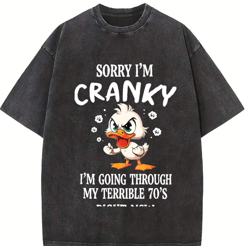 Easter Funny 70s Duck Vintage Washed T-Shirt product image 2