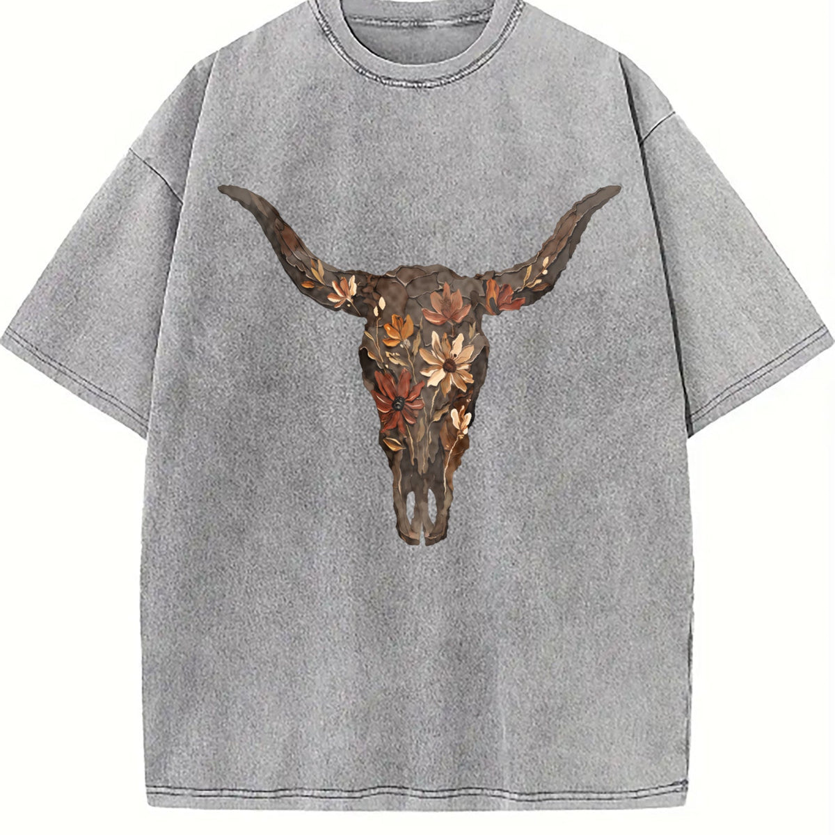 Brushstroke Floral Western Cow Skull Cowboy Punchy Vintage product image 4