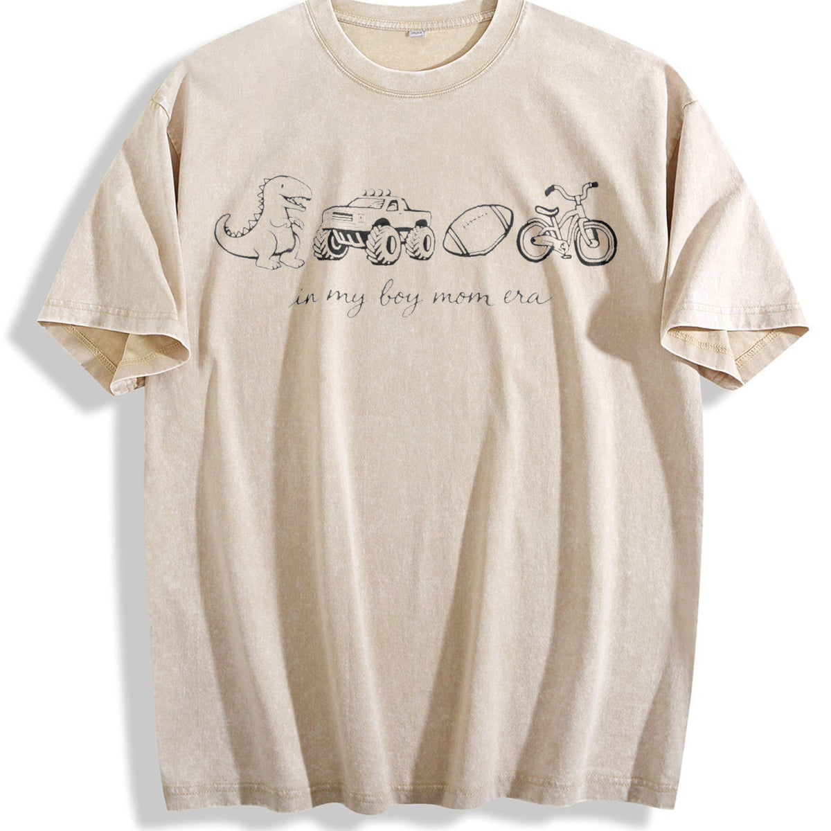 Boy Mom Era Vintage Washed T-Shirt product image 1