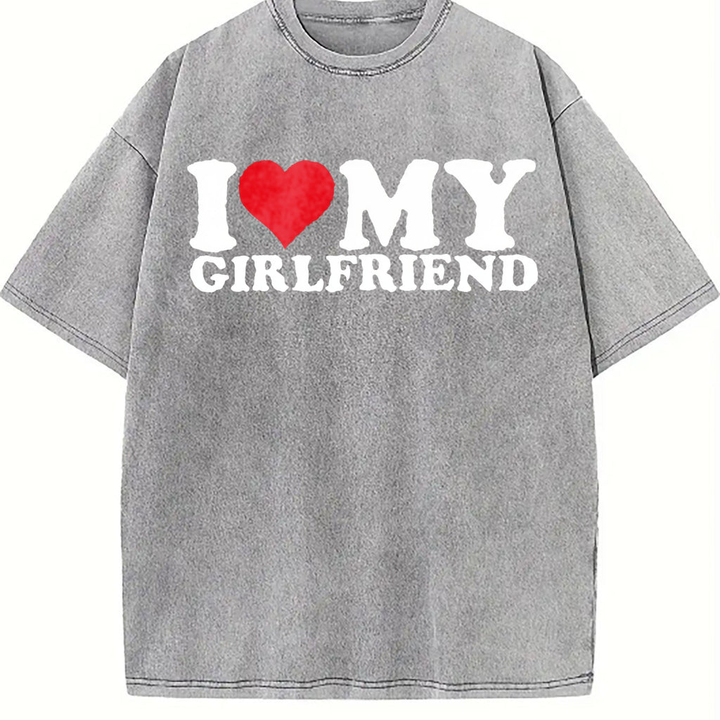 I Love My Gf I Heart My Gf And Exquisite Vintage Washed product image 5