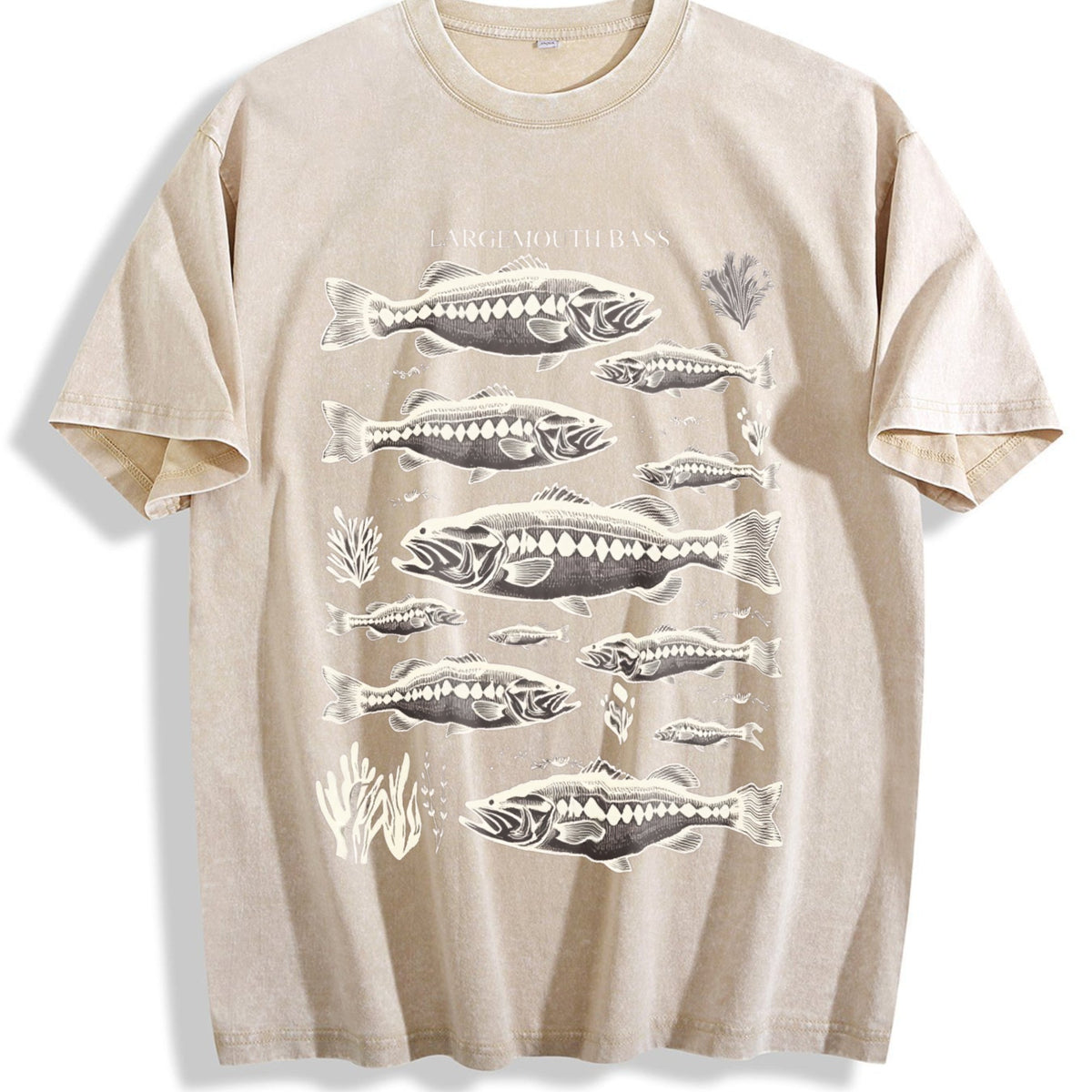 Largemouth Bass Fish 90s Vintage Washed T-Shirt product image 1