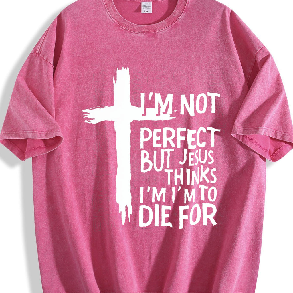 100 Easter Cross & Letter Vintage Washed T-Shirt product image 7