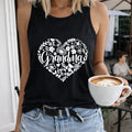 Mother's Day Grandma Floral Heart - Vibrant Red Women's Tank Top
