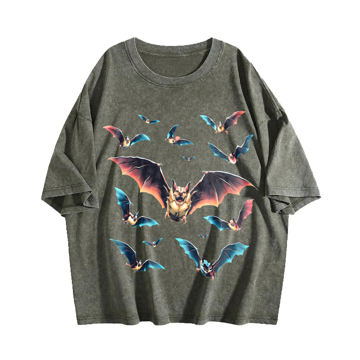Bats Y2K Vintage Washed T-Shirt product image 4