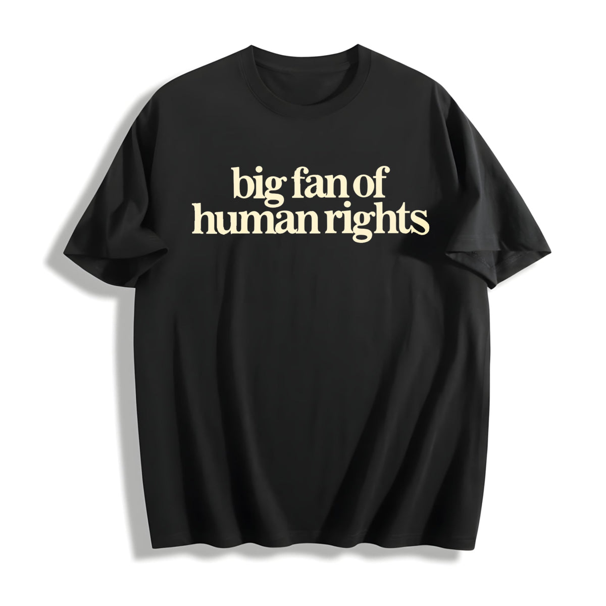 Big Fan Of Human Rights Cotton T-Shirt product image 1