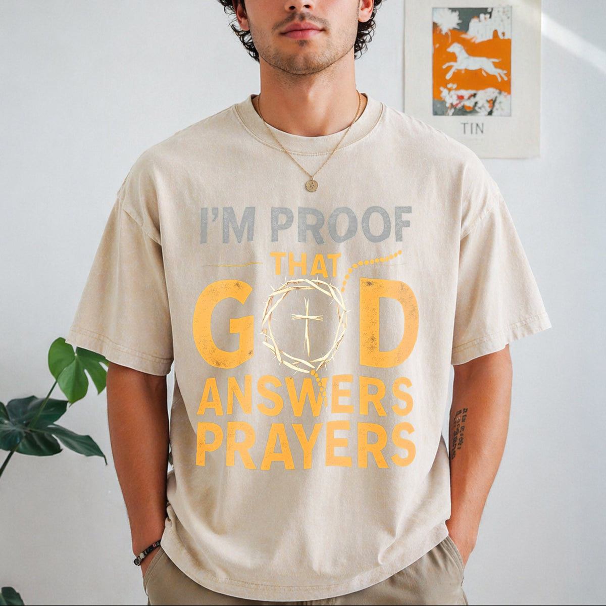 Christian I Am God's Response To Prayer With Crown Vintage product image 1