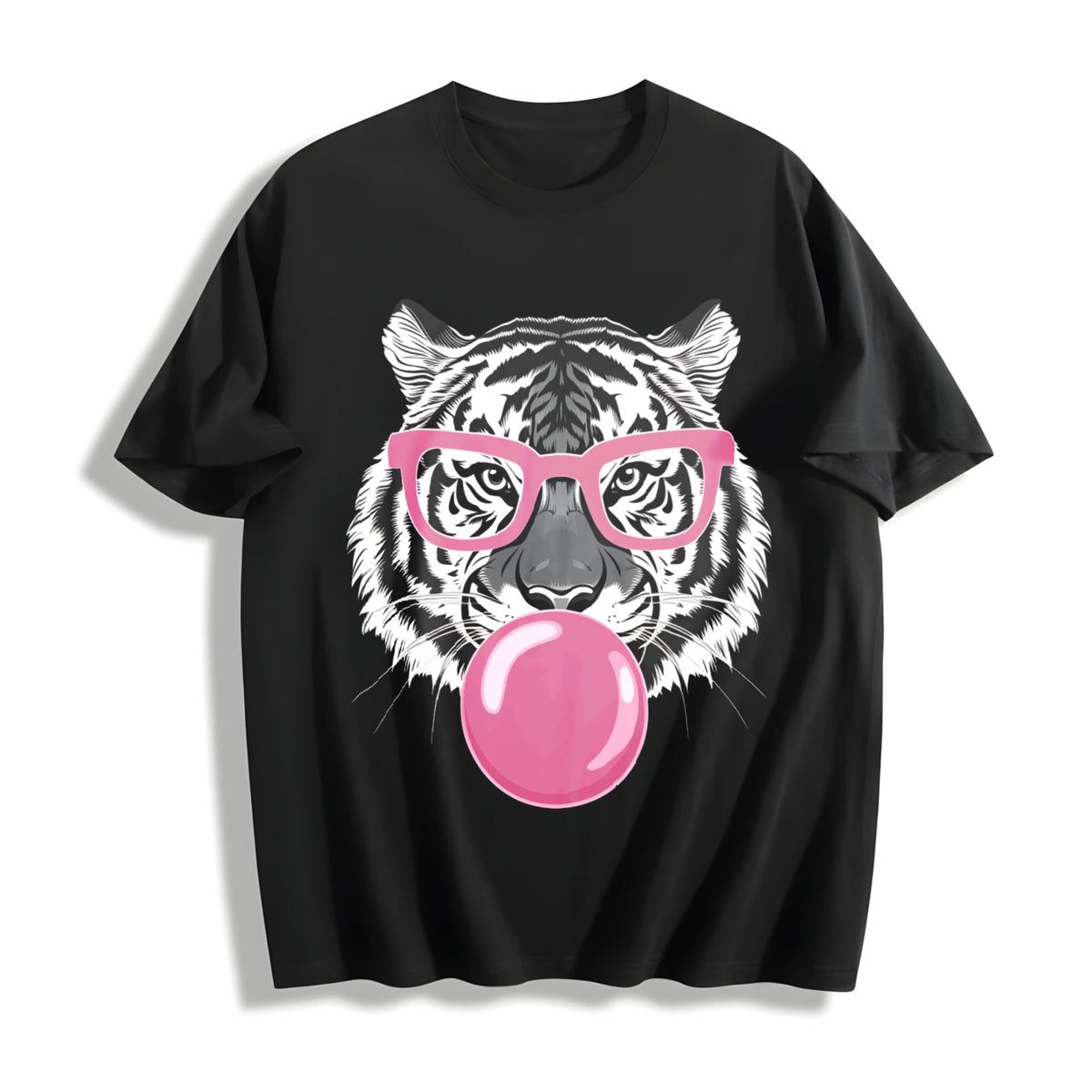 Tiger & Bubble Gum Cotton T-Shirt product image 1