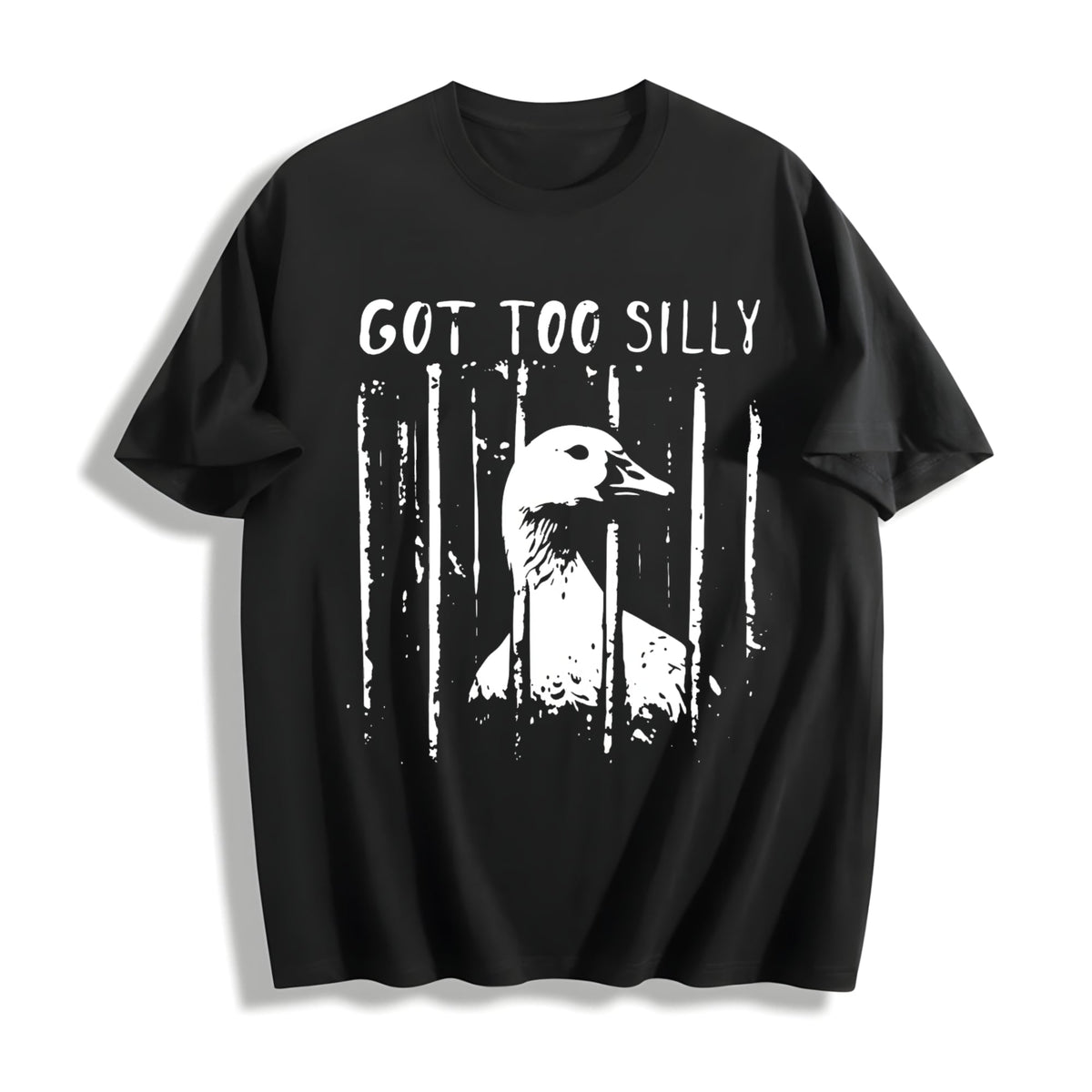 Unhinged Goose Got Too Silly Jail Meme Boxy Dtg Cotton product image 1