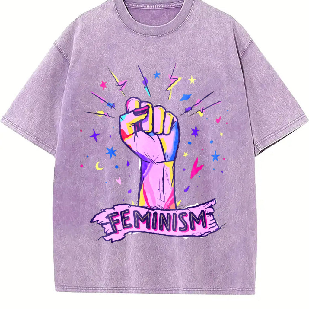 Luokeren Feminist - With Empowerment Fist & Stars Vintage product image 6
