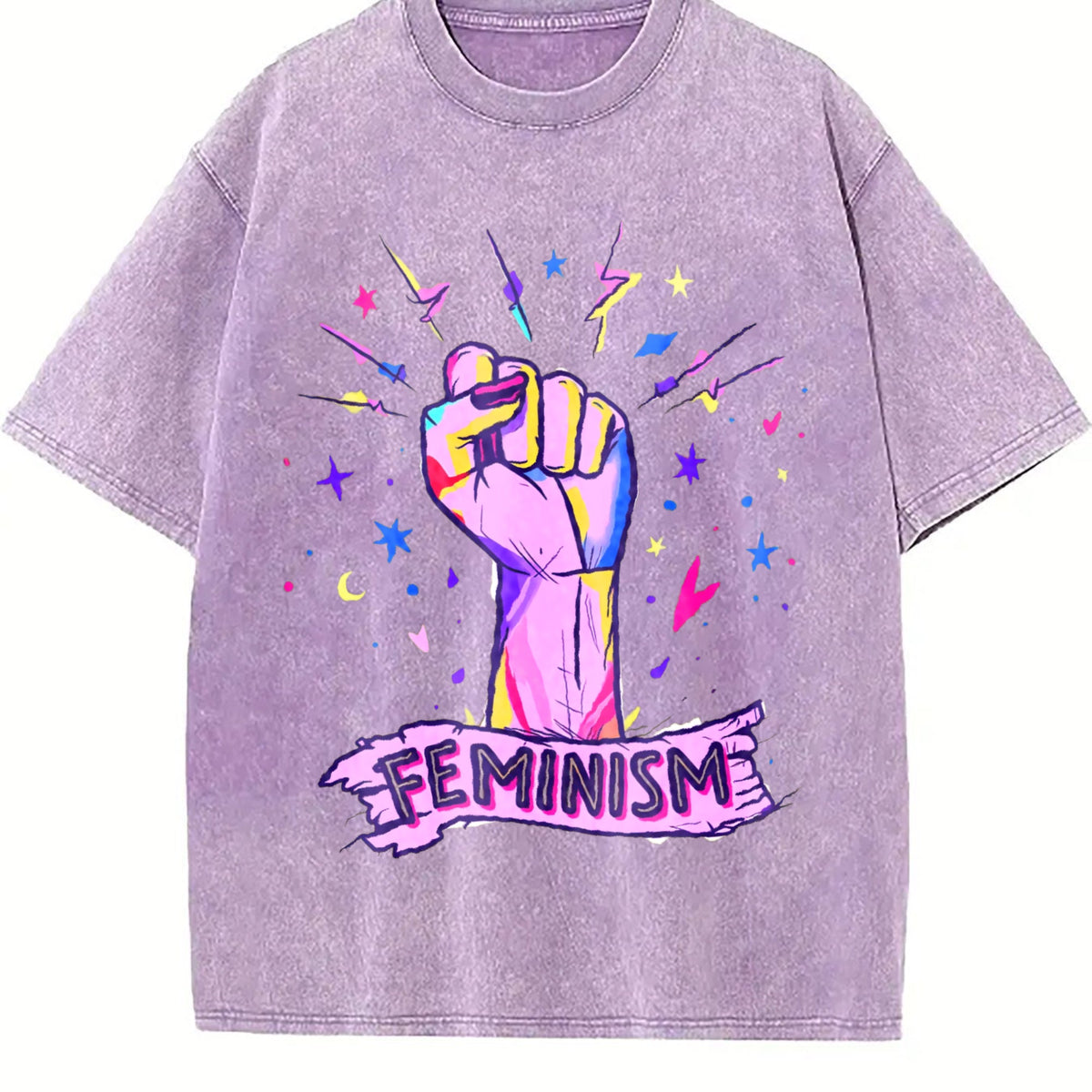 Luokeren Feminist - With Empowerment Fist & Stars Vintage product image 6