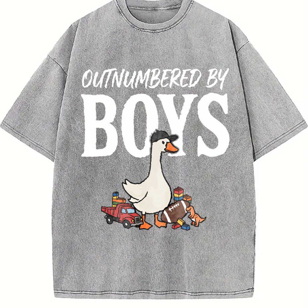 Silly Goose Boy Mom Vintage Washed T-Shirt product image 4