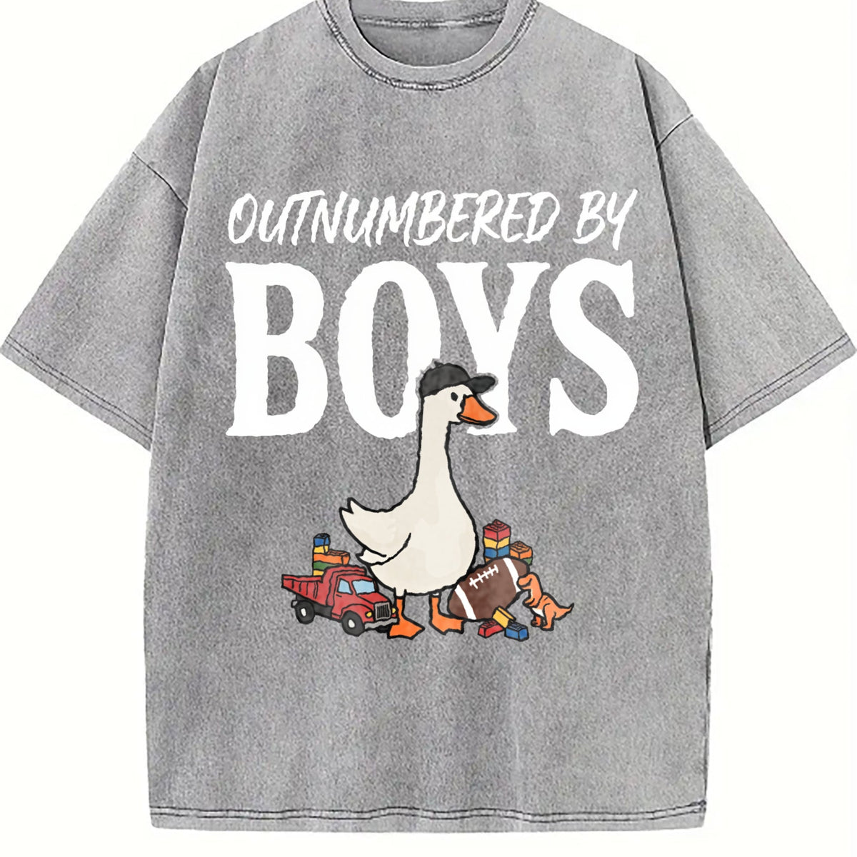 Silly Goose Boy Mom Vintage Washed T-Shirt product image 4