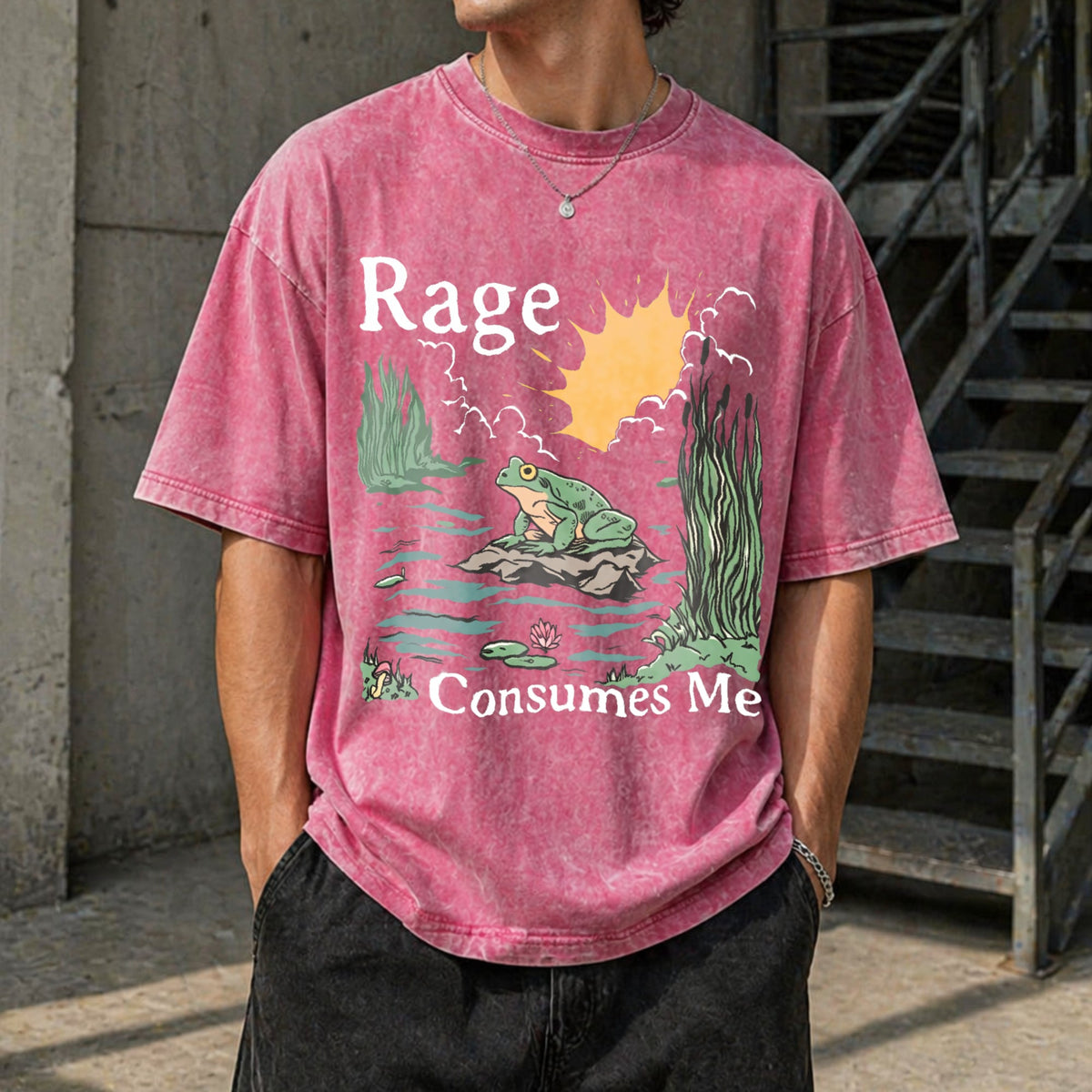 Rage Consumes Me Vintage Washed T-Shirt product image 7