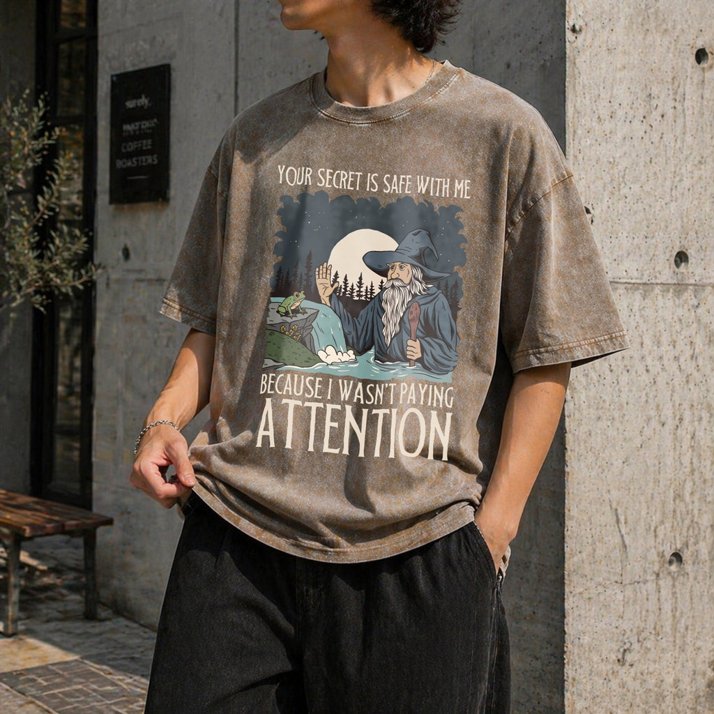 Your Secret Is Safe With Me Vintage Washed T-Shirt product image 3