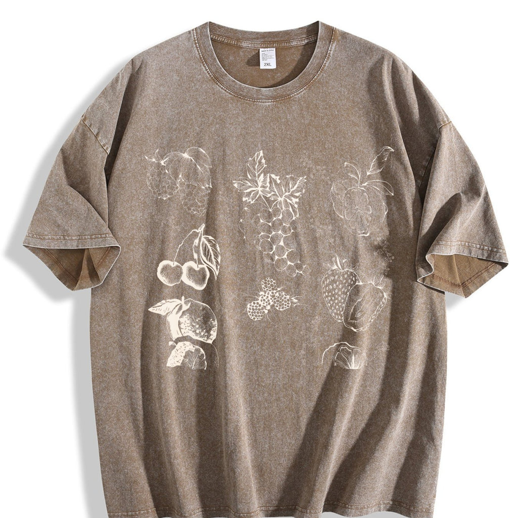 Fruits And Berries 90s Vintage Washed T-Shirt product image 3