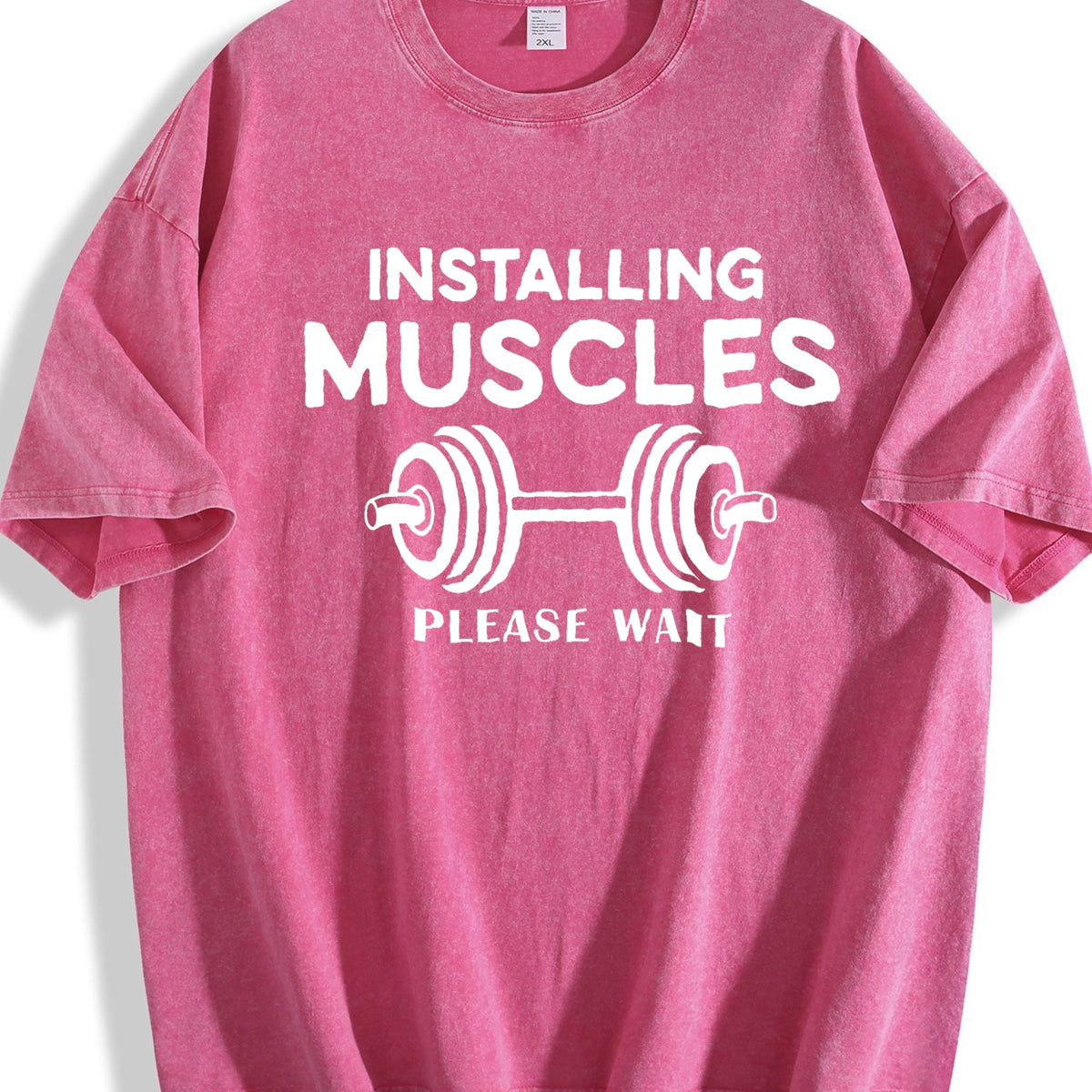 Installing Muscles Please Wait Vintage Washed T-Shirt product image 7