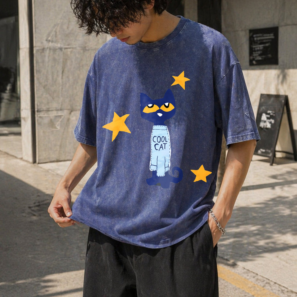 Statement : Black With Text Vintage Washed T-Shirt product image 8