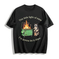 Funny Raccoon Dumpster Fire Cotton T-Shirt product image 1