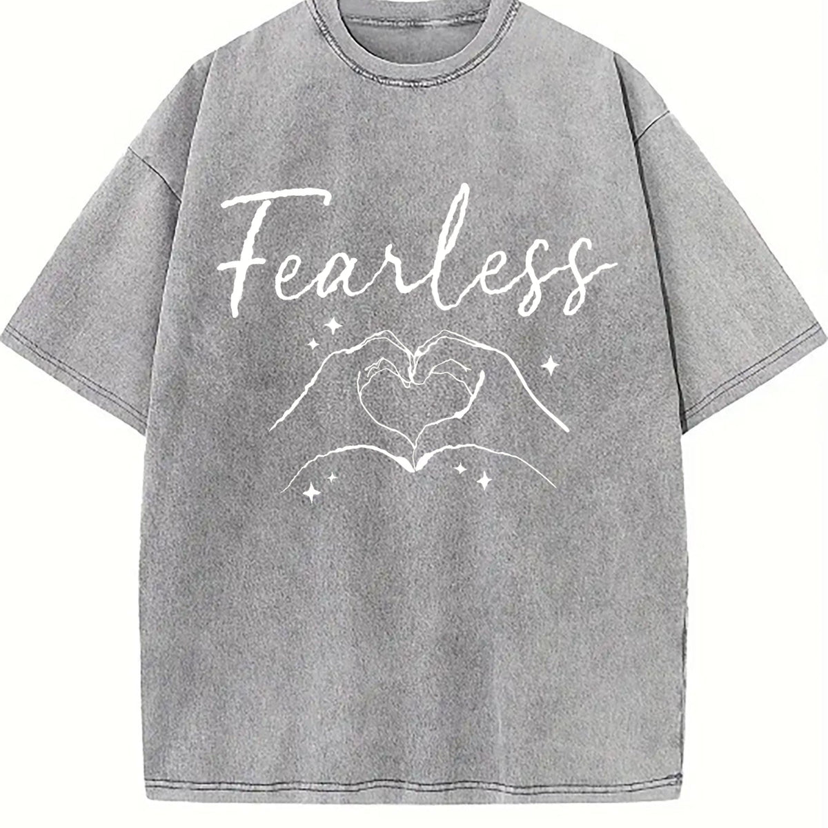 Fearless Hands Sign - With Gesture Vintage Washed T-Shirt product image 5