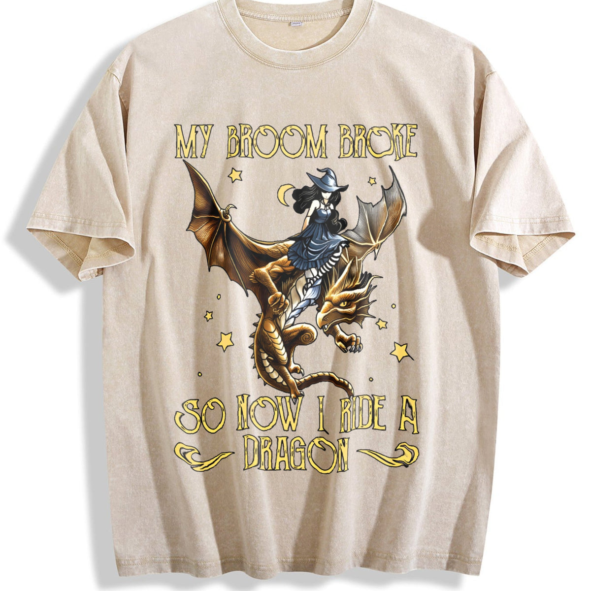 Sister Autumn : Witch Riding A Flying Dragon Letter Vintage product image 1