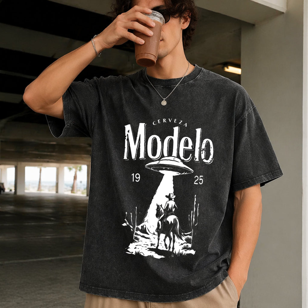 It's Time For A Beer Fun Short-sleeved Vintage Washed product image 2