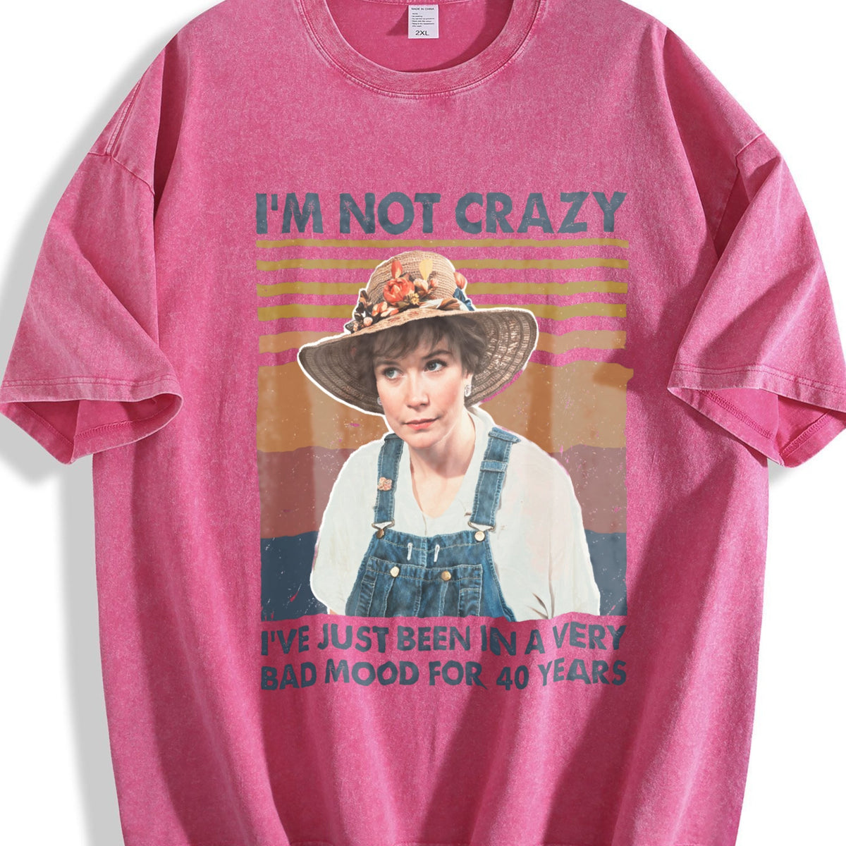I'm Not Crazy - With Blue Lettering & Striped Vintage product image 5