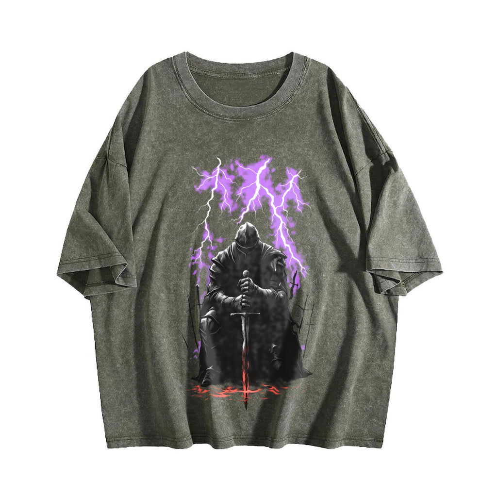 Medieval Knight Dark Fantasy Lightning Warrior Gothic product image 4
