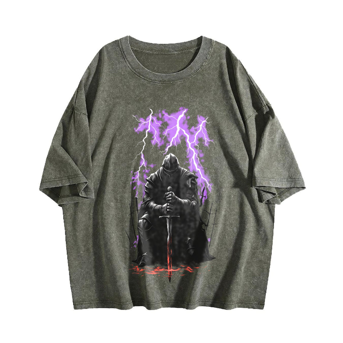 Medieval Knight Dark Fantasy Lightning Warrior Gothic product image 4