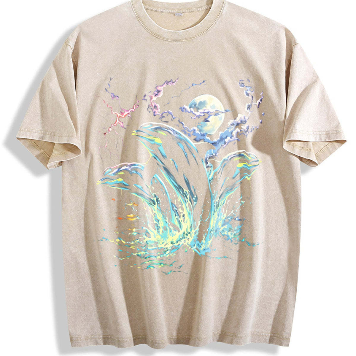 Dolphin Midnight 90s Vintage Washed T-Shirt product image 1