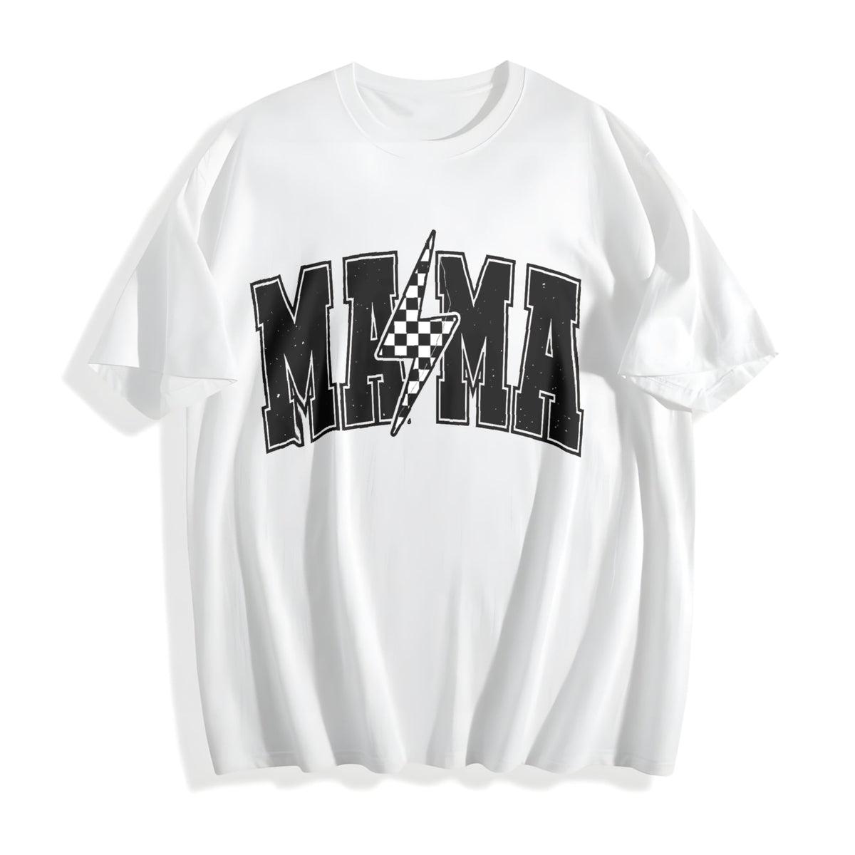 Mama Lightning Bolt Cotton T-Shirt product image 2