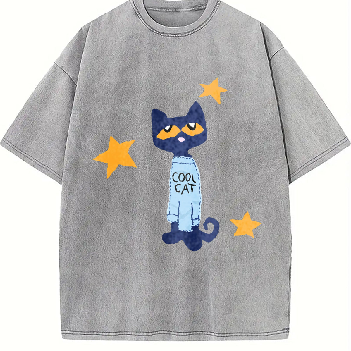 Halloween Christmas Geometric Vintage Washed T-Shirt product image 4