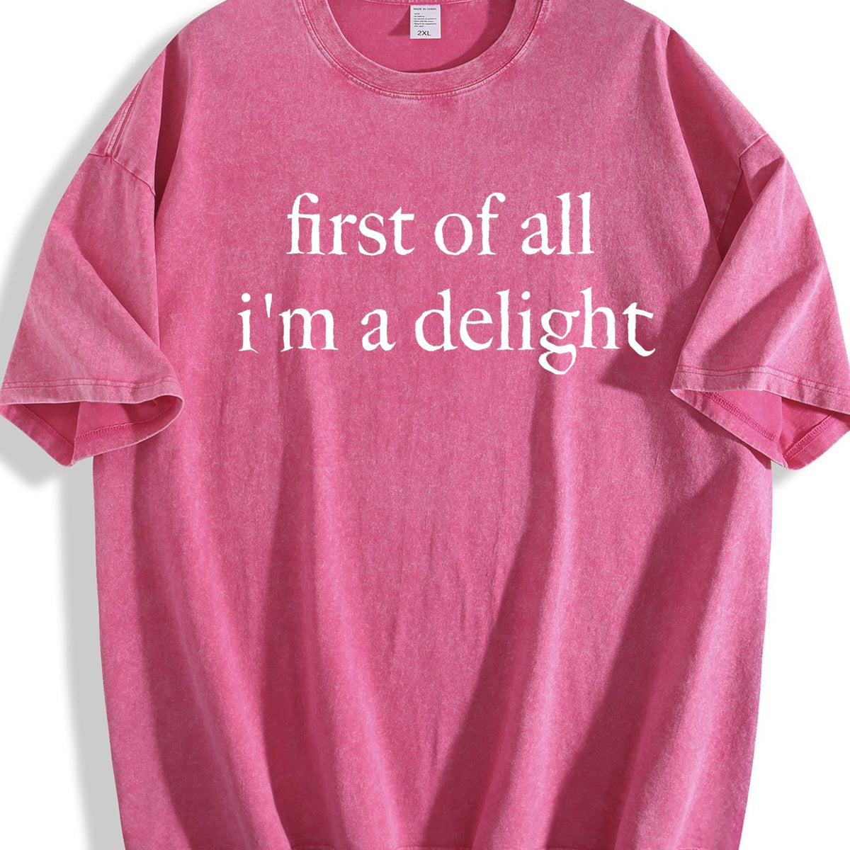 First Of All I'm A Delight Vintage Washed T-Shirt product image 5