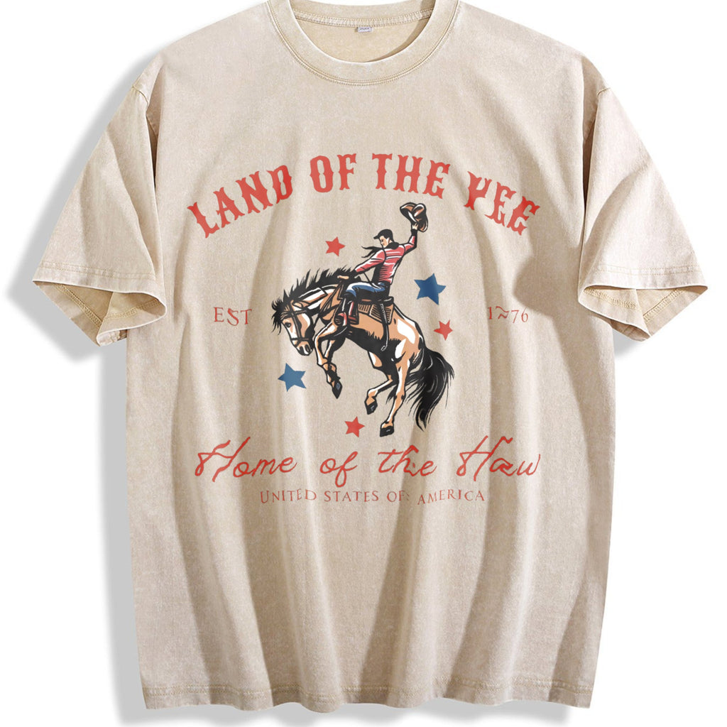 4th Of July USA Fourth Of Yee Haw Cowboy Western Vintage product image 1