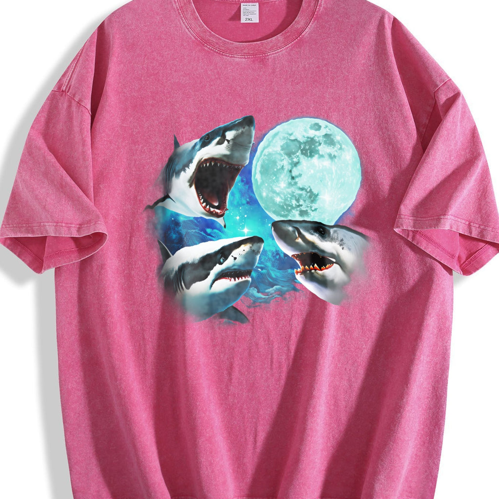 Three Sharks Vintage Washed T-Shirt product image 7
