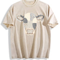 Faux Patchwork Cow Vintage Washed T-Shirt product image 1