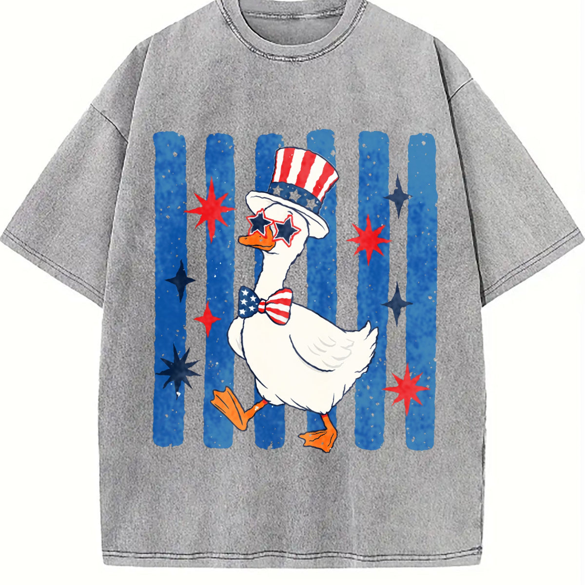 Patriotic Goose Vintage Washed T-Shirt product image 4