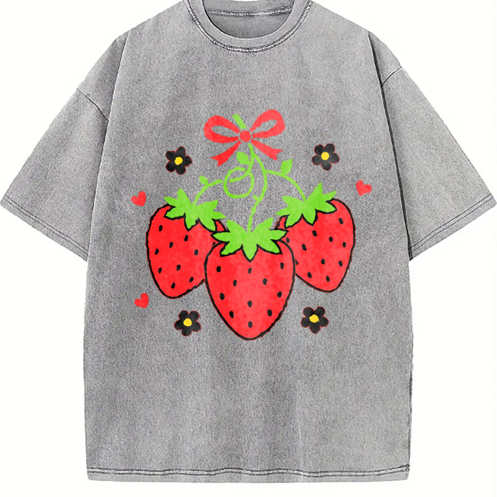 Short-sleeved Vintage Washed T-Shirt product image 5