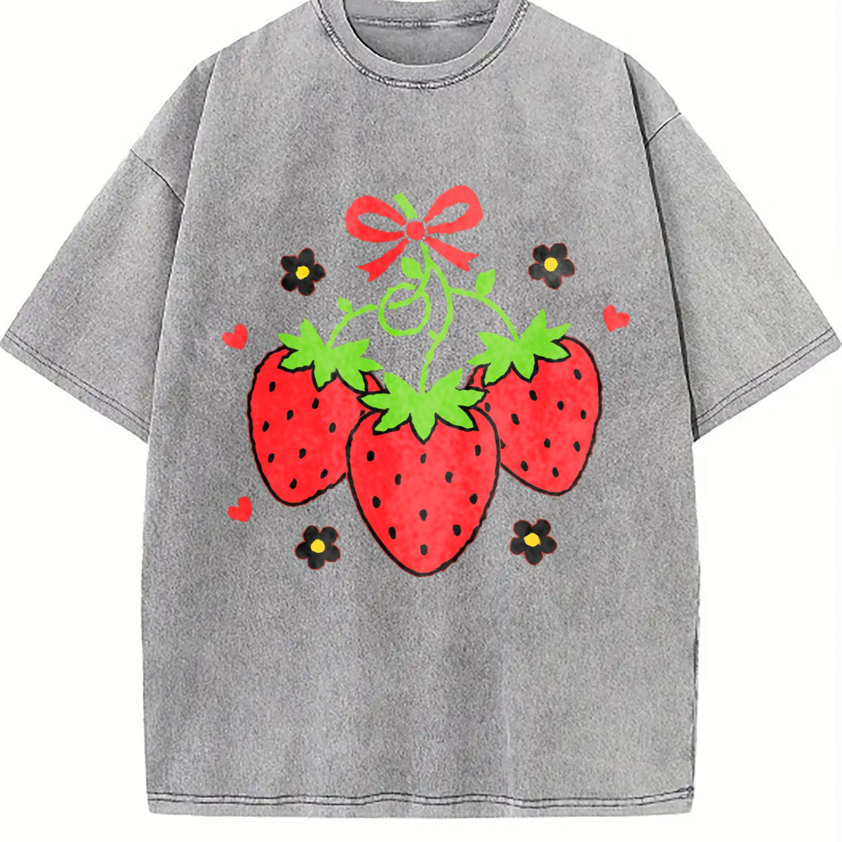 Short-sleeved Vintage Washed T-Shirt product image 5
