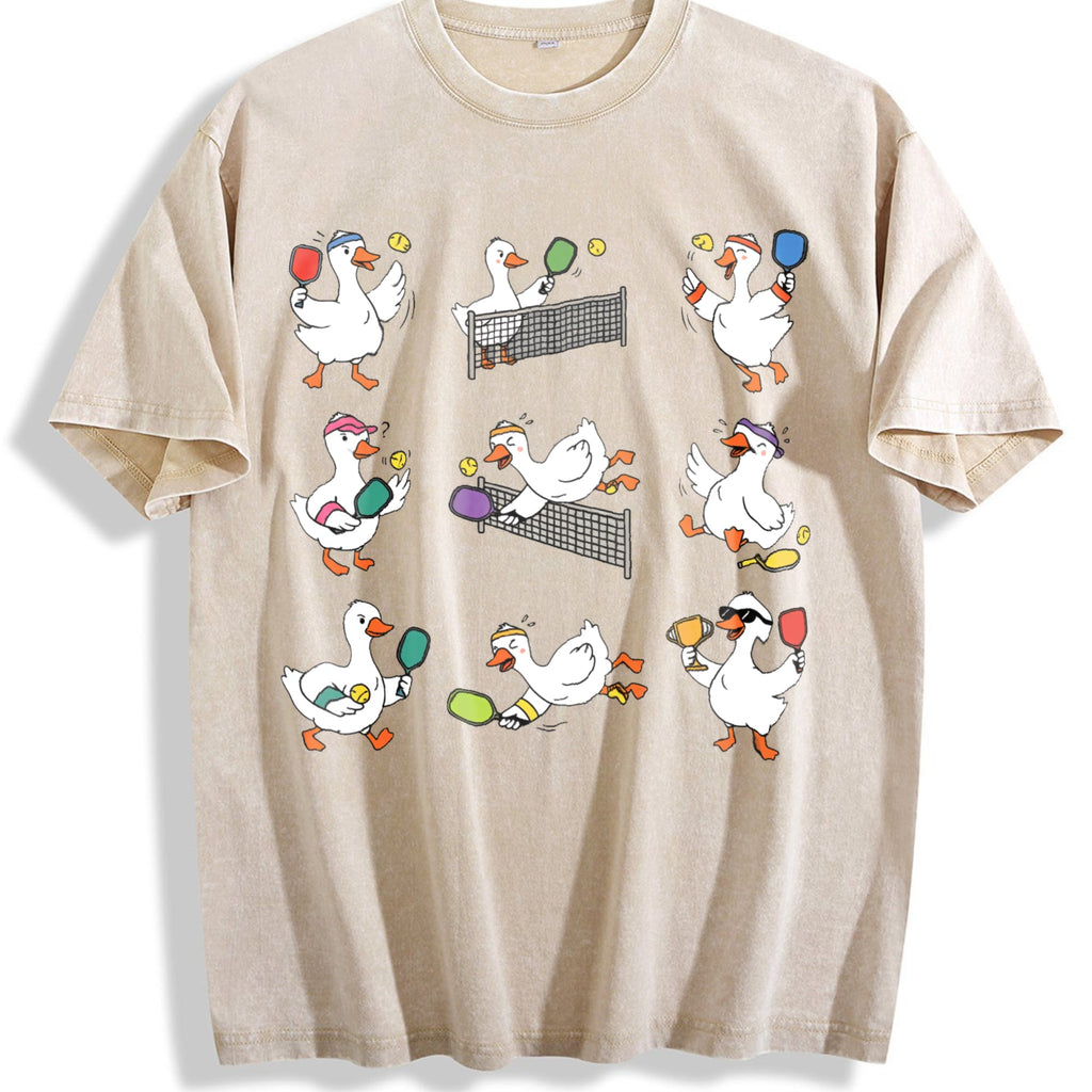 Funny Goose Pickleball Vintage Washed T-Shirt product image 1