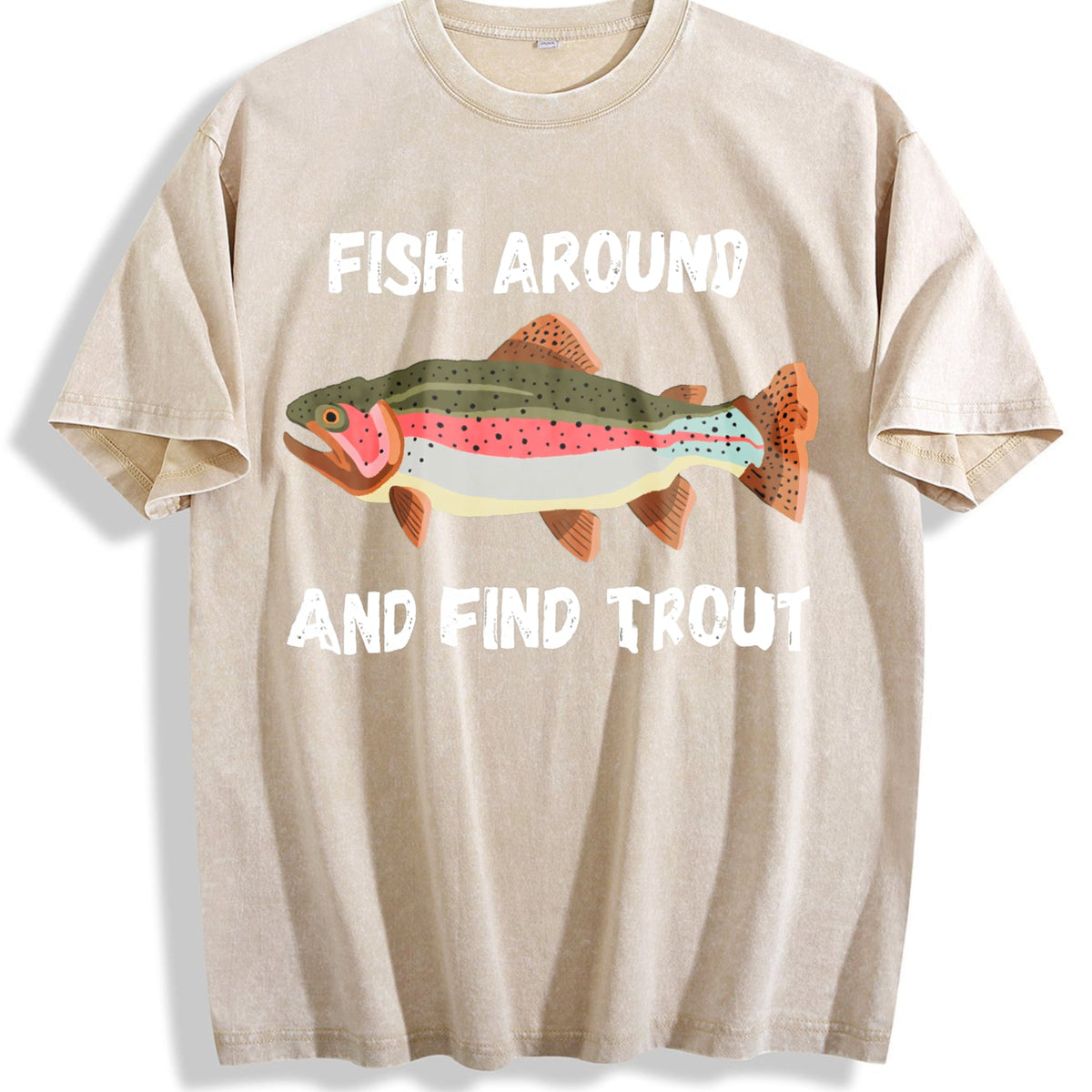 Fish Around And Find Trout Funny Fishing Lover Vintage product image 1