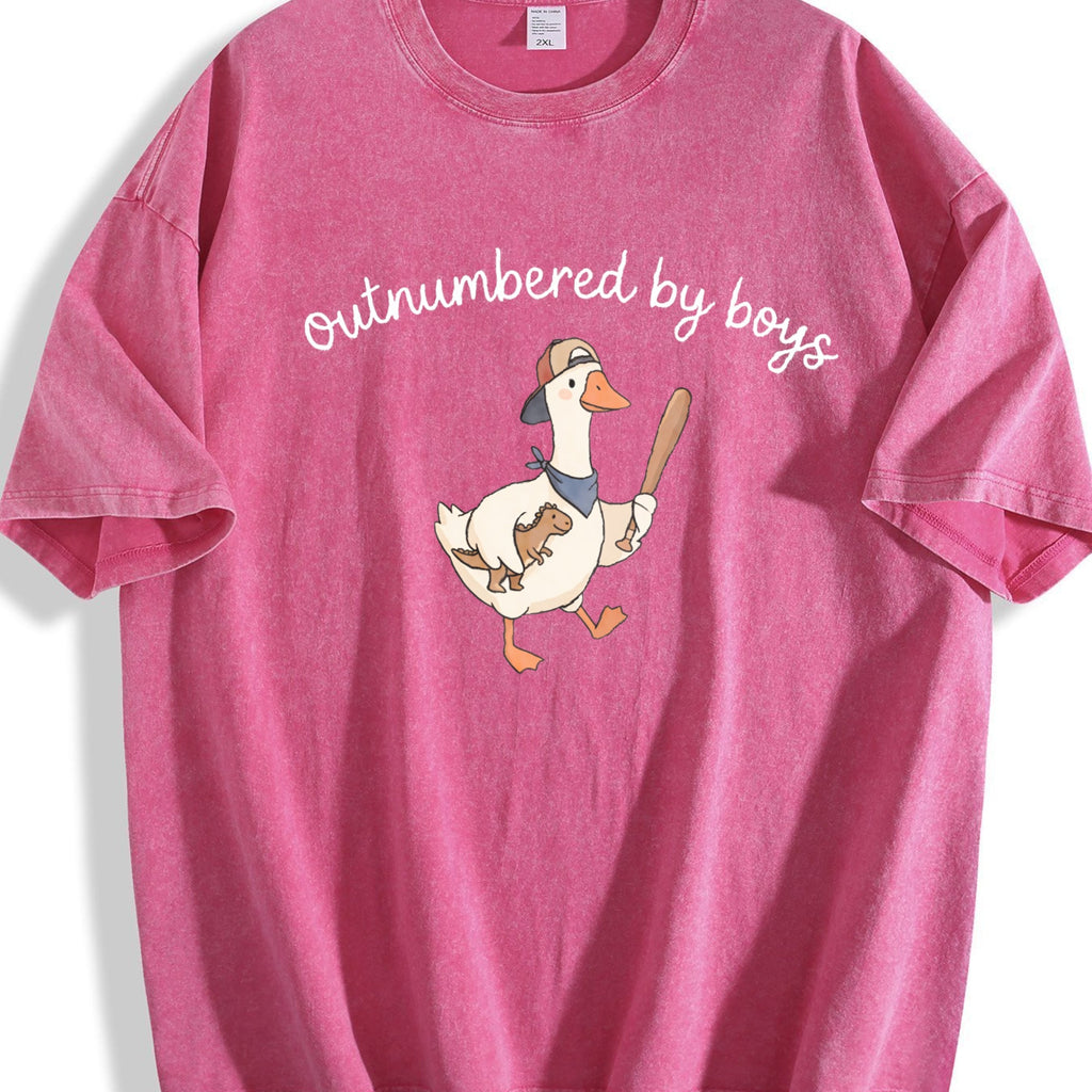 Outnumbered By Boys Vintage Washed T-Shirt product image 5