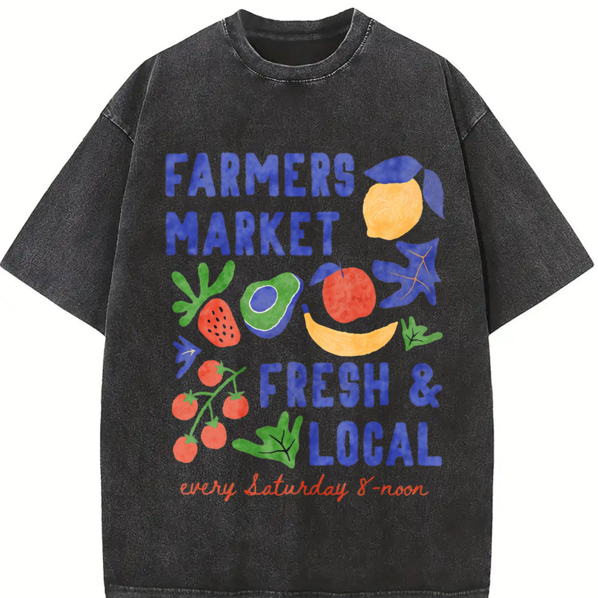 Farmers Market Fresh and Local Vintage Washed T-Shirt product image 2