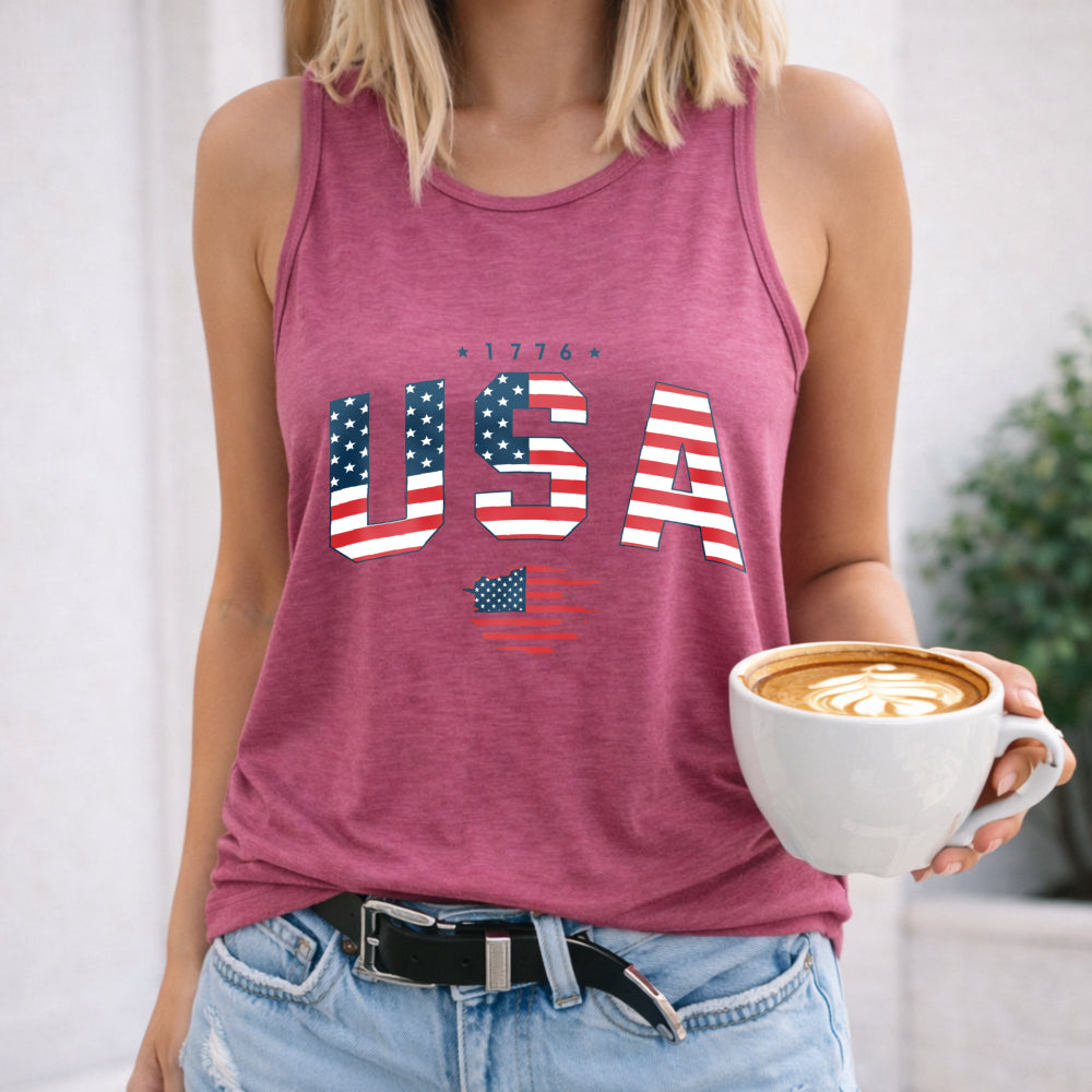 The Theme Of Independence Day In The United States Women's Tank Top