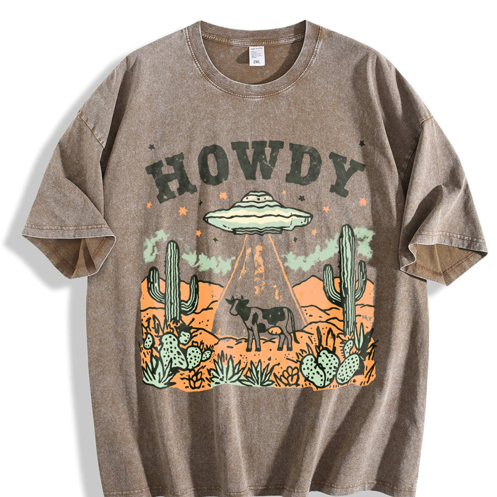 Howdy UFO Western Cow Cowboy 90s Desert Cactus Y2K Farm product image 3