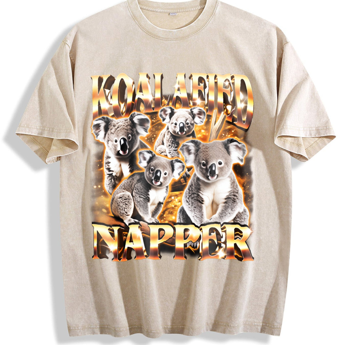 Koalafied Napper Funny Meme Vintage Washed T-Shirt product image 1