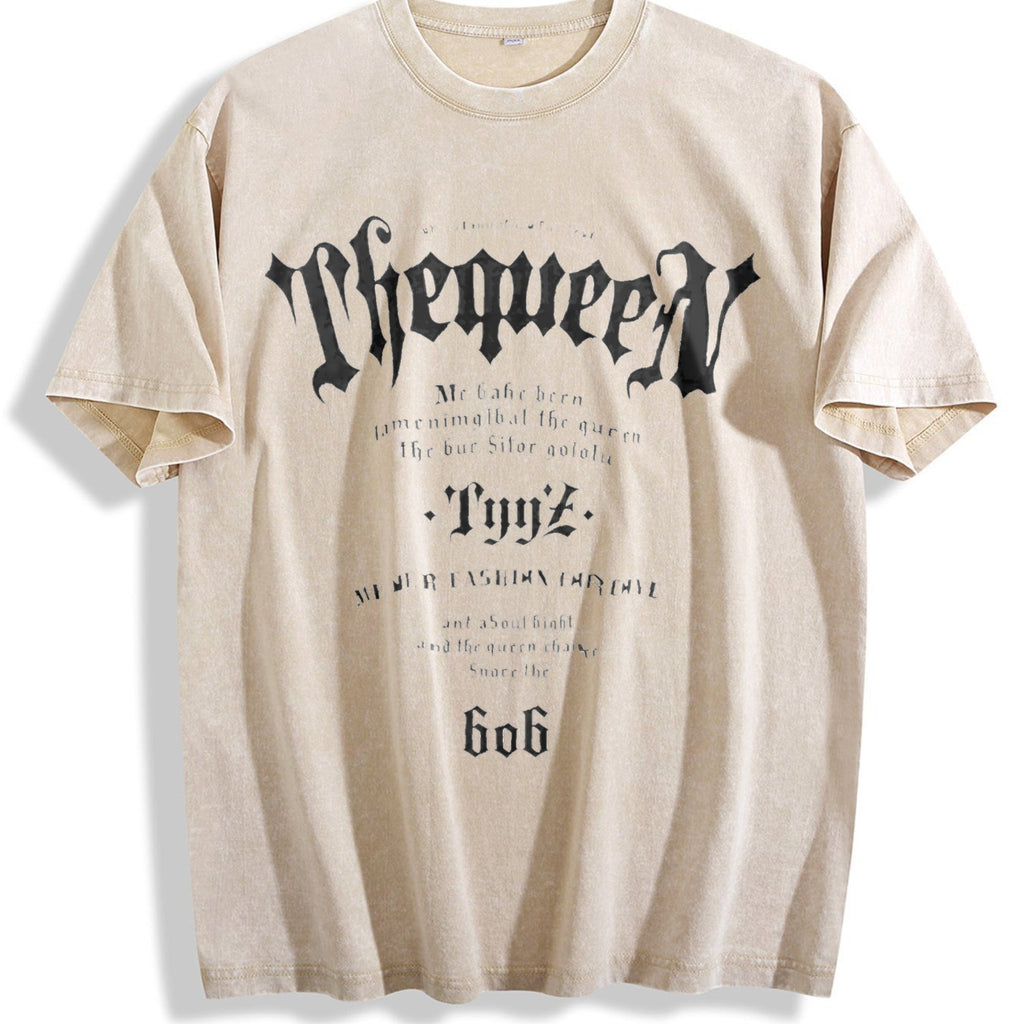 Gothic Black Lettering Vintage Washed T-Shirt product image 1