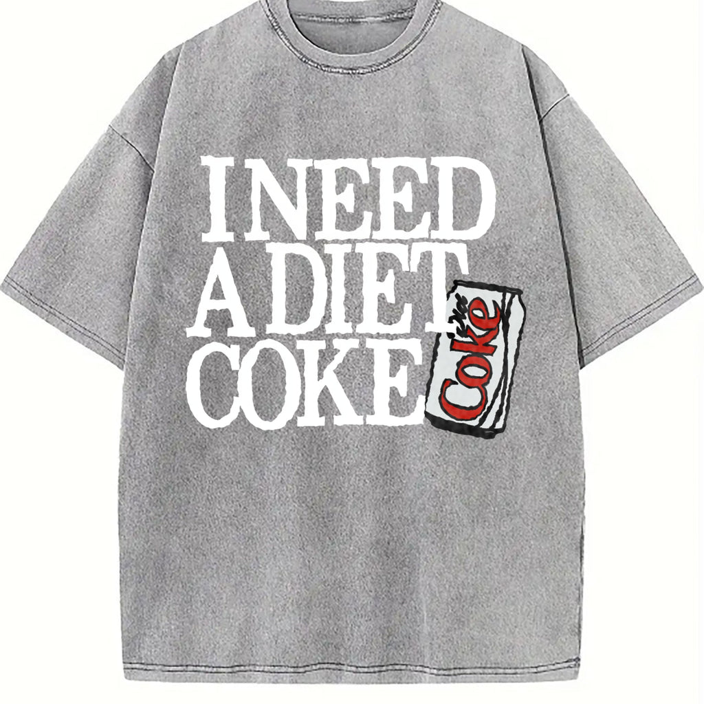 The Words 'i Need A Diet Choke' Vintage Washed T-Shirt product image 4