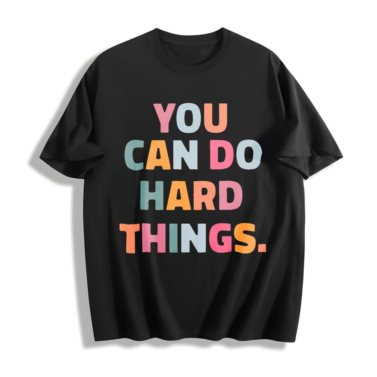 You Can Do Hard Things Cotton T-Shirt product image 1