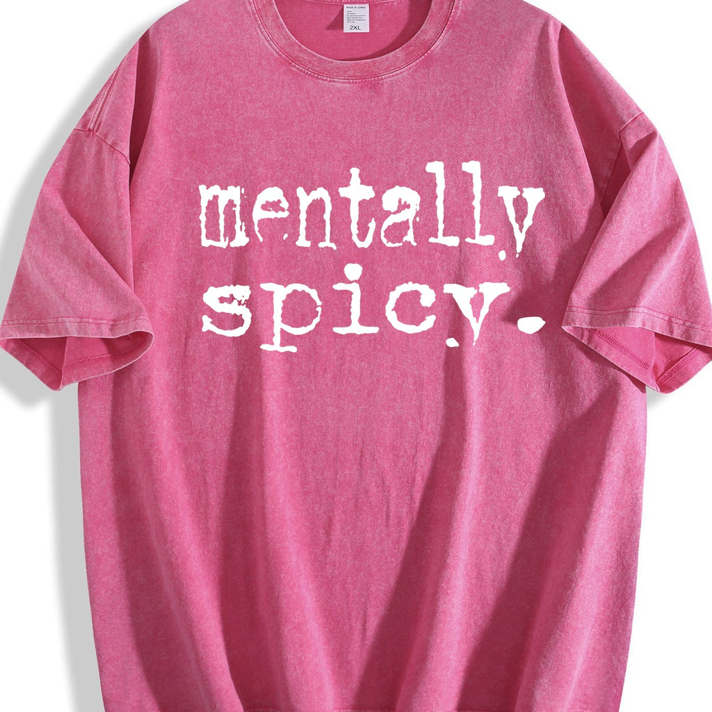 Mentally Spicy Summer Vintage Washed T-Shirt product image 5