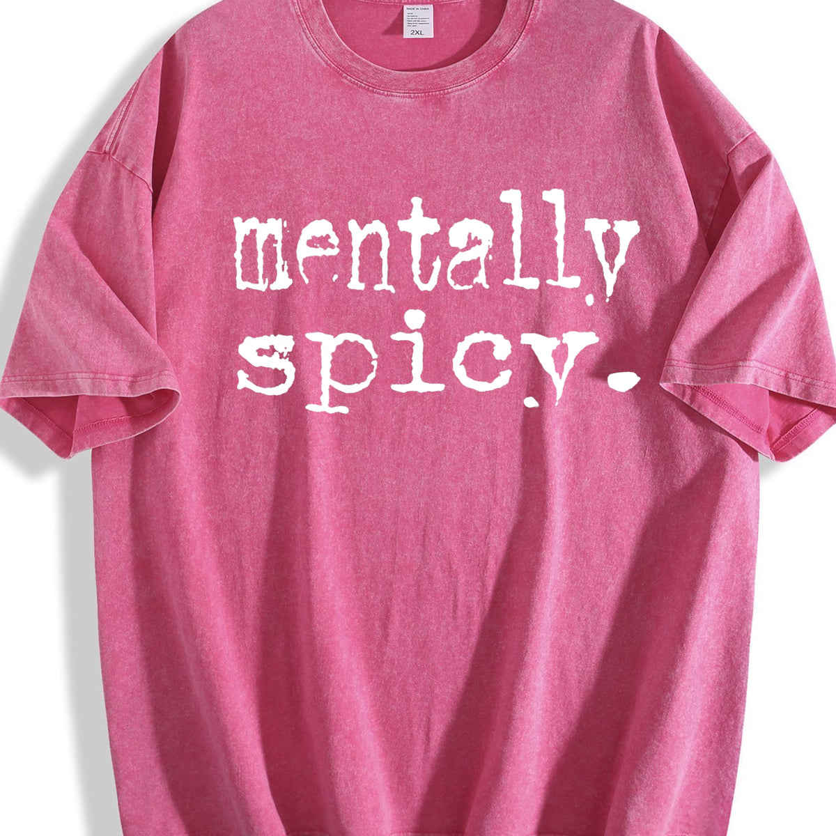 Mentally Spicy Summer Vintage Washed T-Shirt product image 5